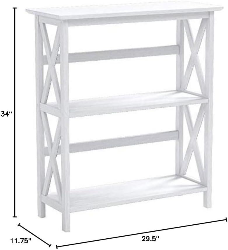 Ebern Designs Solid Wood Etagere Bookcase
