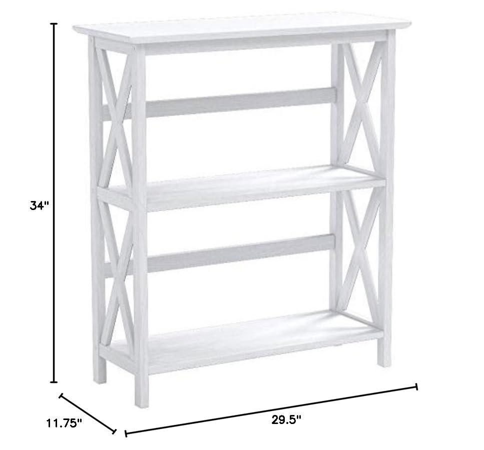 Ebern Designs Solid Wood Etagere Bookcase