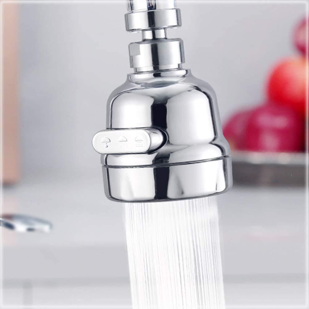 Kitchen Faucet Sprayer Attachment, Movable Faucet Extender for Kitchen Sink, 360° Rotatable Sink Faucet Head Anti-Splash Tap Booster Shower and Water Saving Faucet for Kitchen