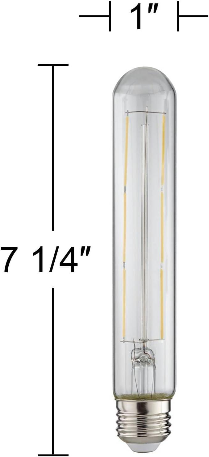 YfulYde 75W Equivalent Clear 10W LED Dimmable Standard T30 4-Pack