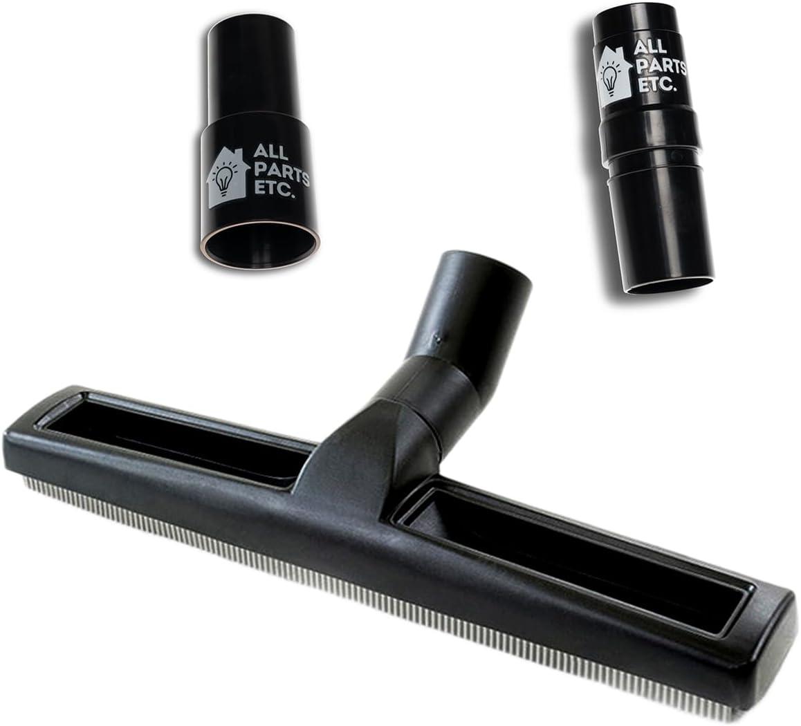 1.25" Squeegee Floor Tool for Wet & Dry Use, Heavy-Duty Vacuum Accessory with 2 Adapters (1-3/8" & 1.5") – Compatible with Shop-Vac, Craftsman, Milwaukee, Hart & More