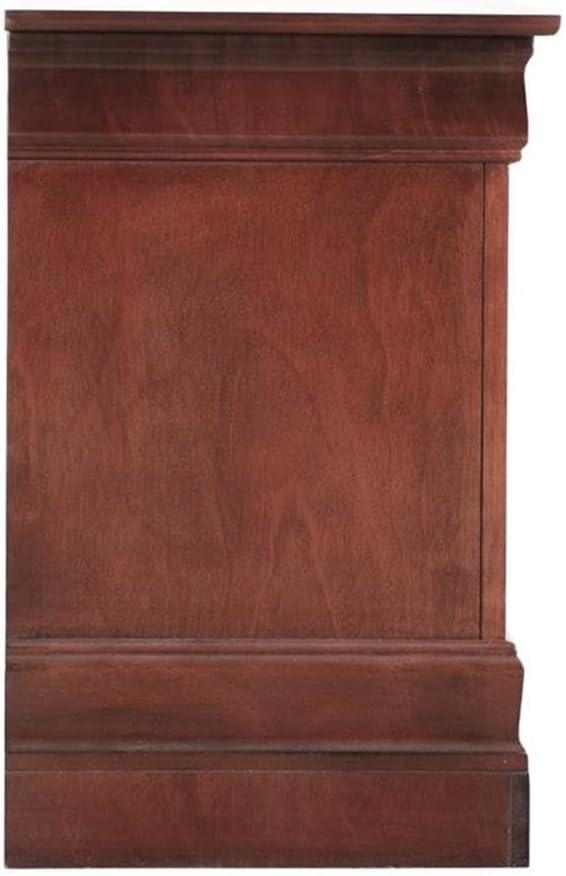 Cherry Stained 2-Drawer Engineered Wood Nightstand