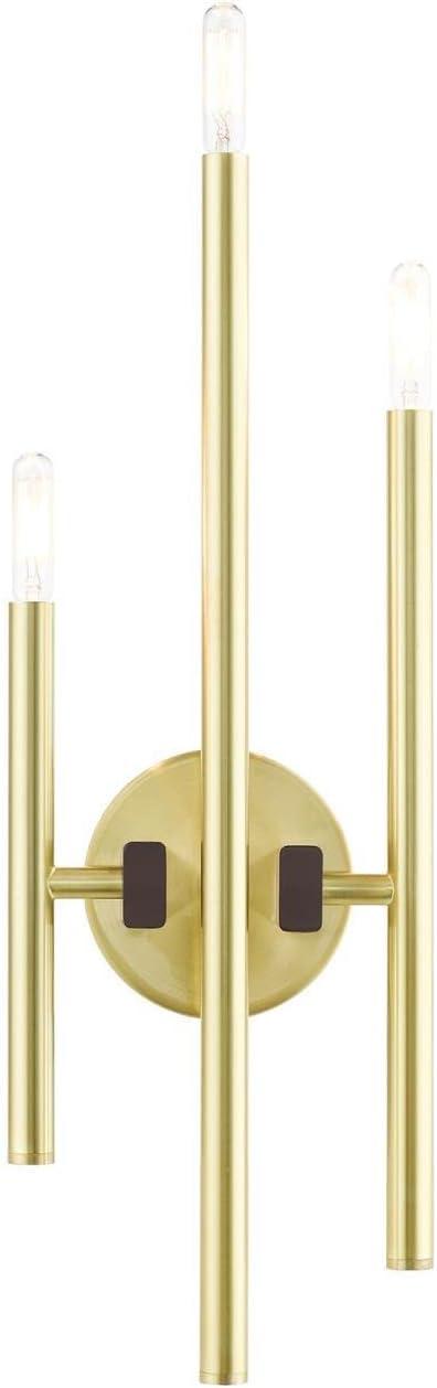 Livex Lighting Denmark 3 - Light Wall Light in  Satin Brass