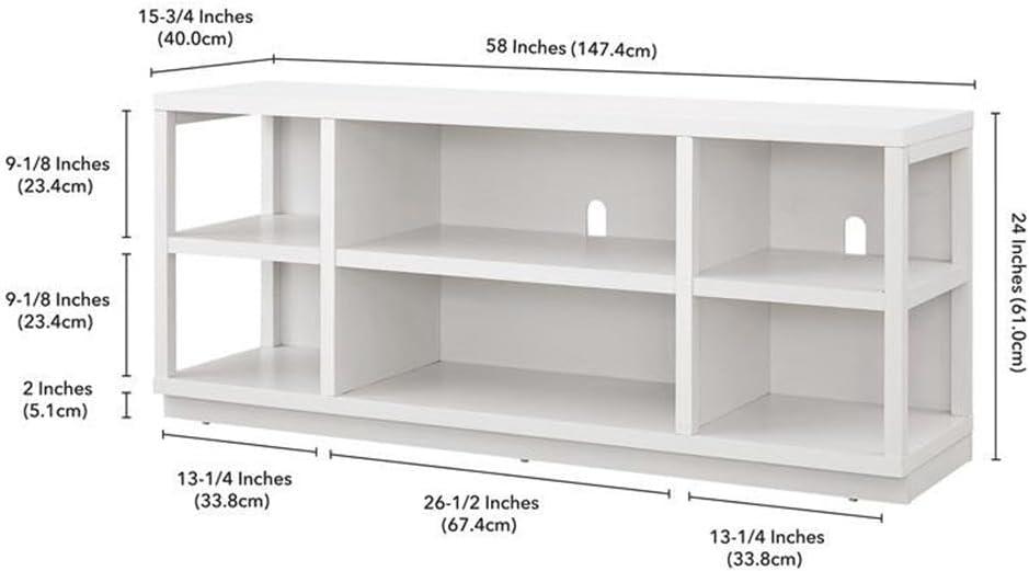 Henn&Hart 58" Gray Oak TV Stand