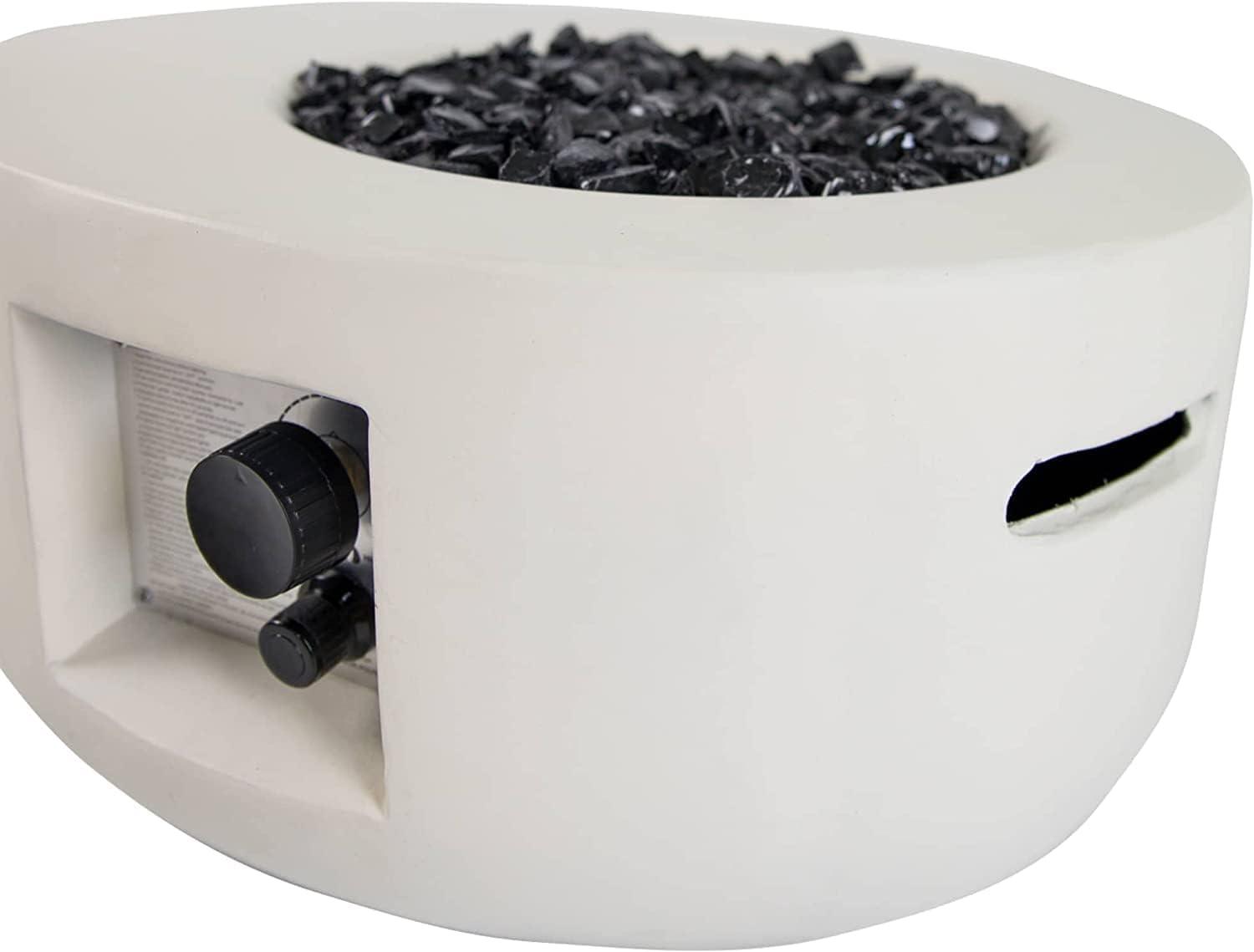 Bluegrass Living Bluegrass Living 26 Inch Carlisle MGO Propane Fire Pit Table Glass Beads & Cover-Model# HF26900AA