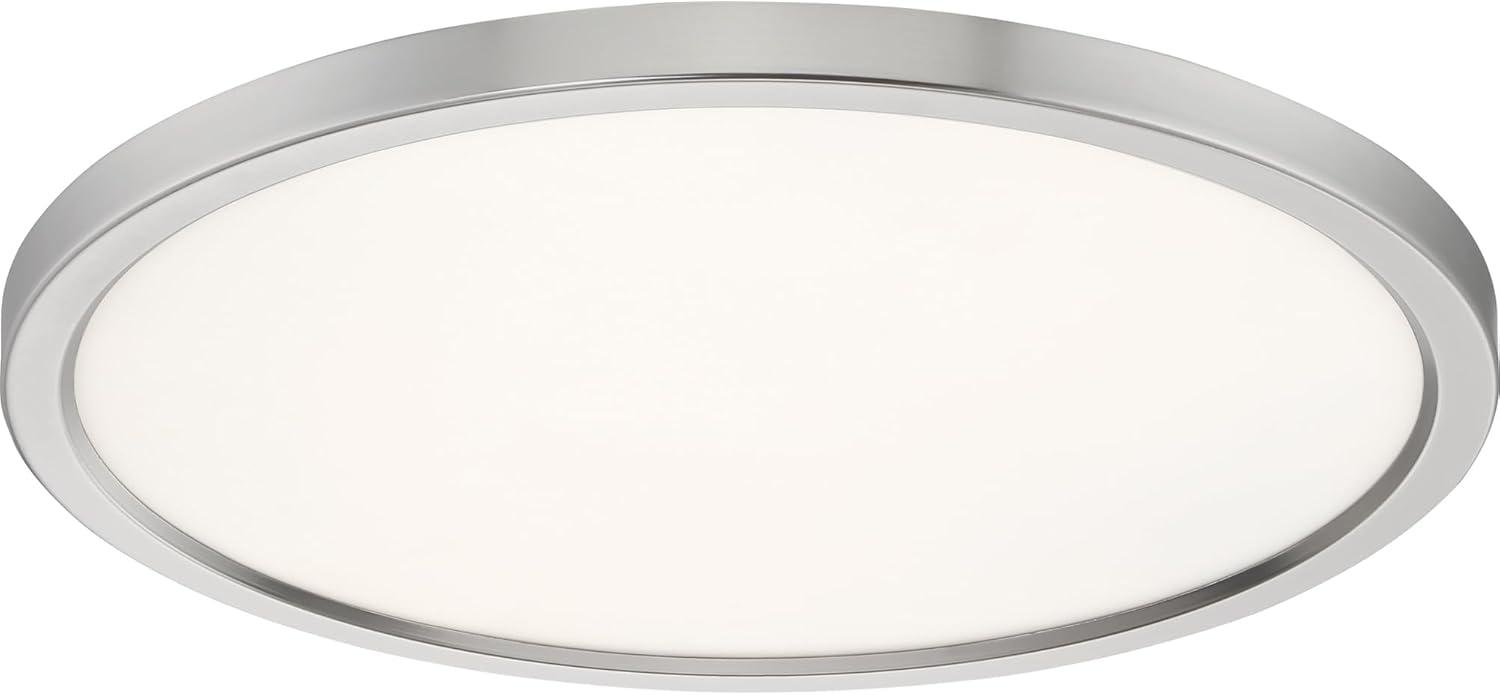 Quoizel Lighting Outskirts 1 - Light Flush Mount in  Brushed Nickel