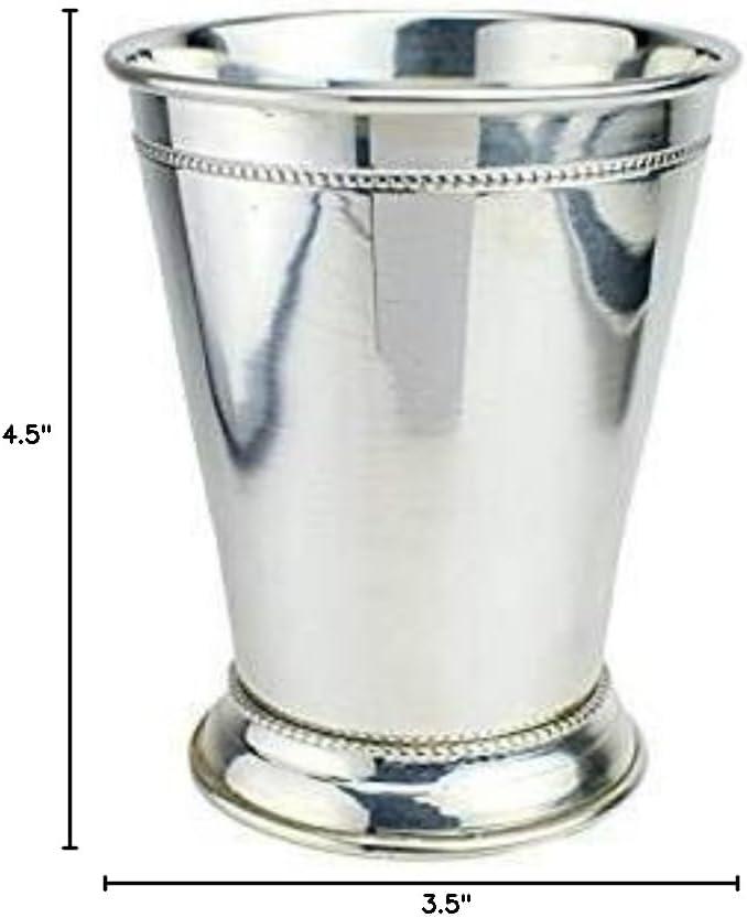 Handmade 12 Ounce Silver-Plated Copper Mint Julep Cup