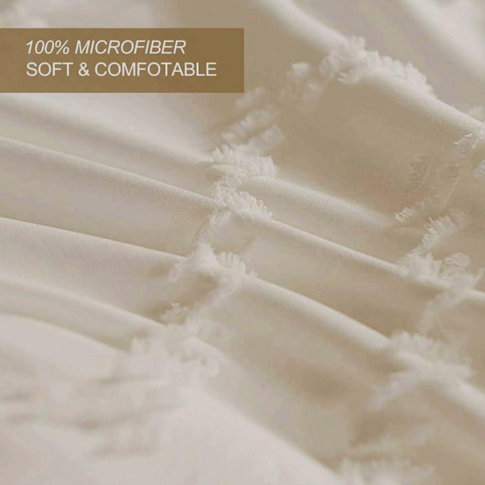 Nanko Bedding Duvet Cover Set Queen, 3 Pieces – 800-Thread Floral Microfiber Down Comforter Quilt Cover Zipper & Tie for Women & Men’s Bedroom, Luxury Guestroom Decor -Teal