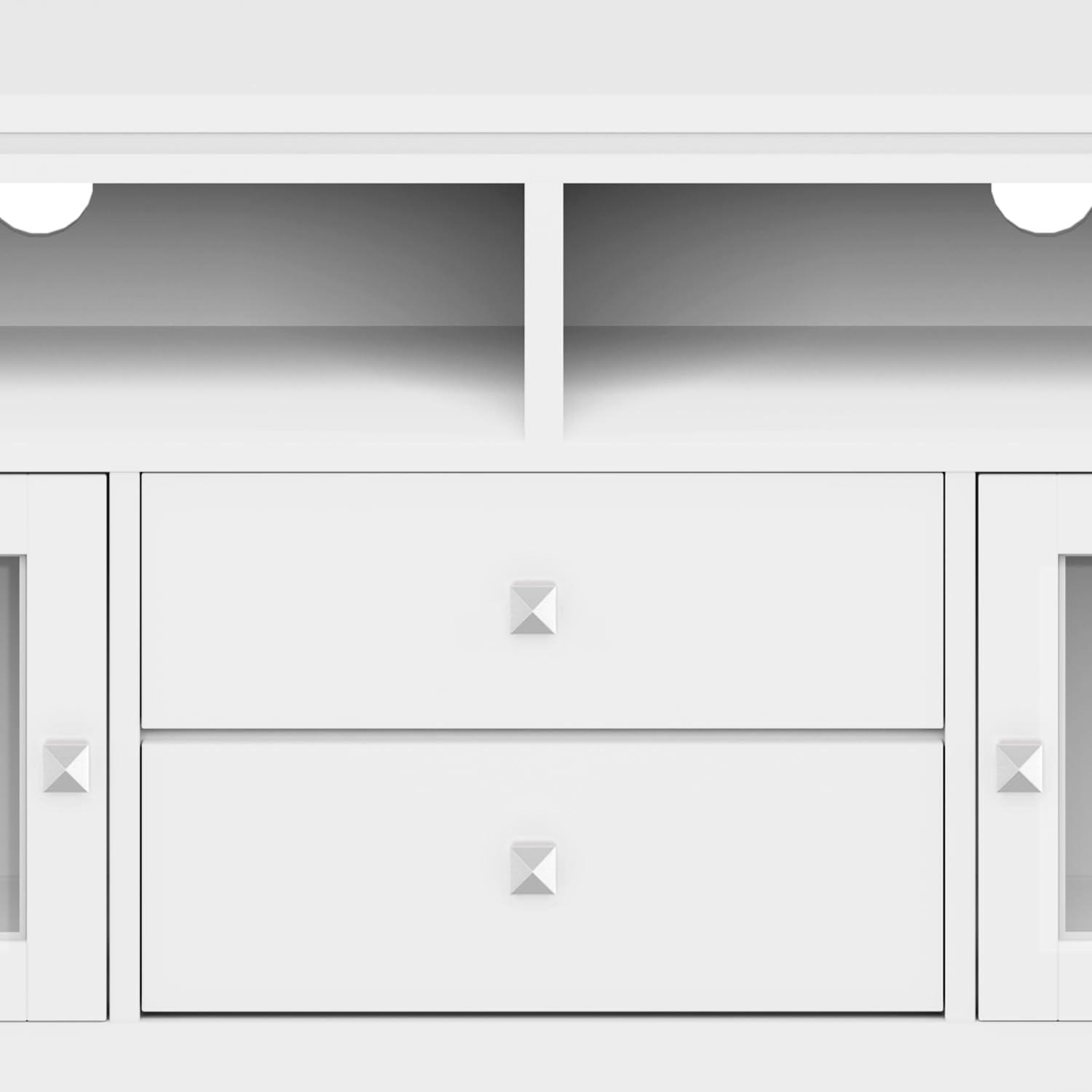 Simpli Home Cosmopolitan SOLID WOOD 72 inch Wide TV Media Stand For TVs up to 80 inches