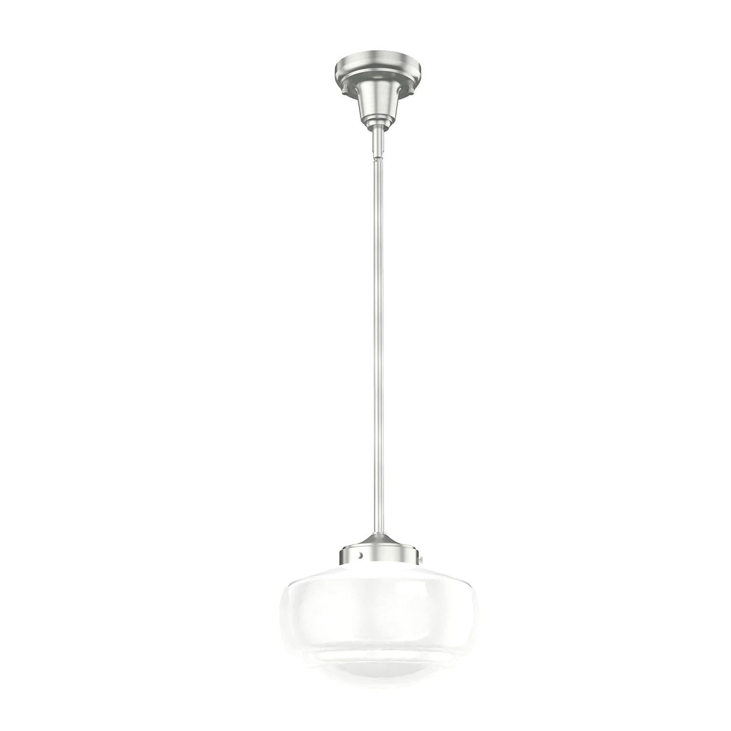 Saddle Creek 1 - Light Single Schoolhouse Pendant with Glass