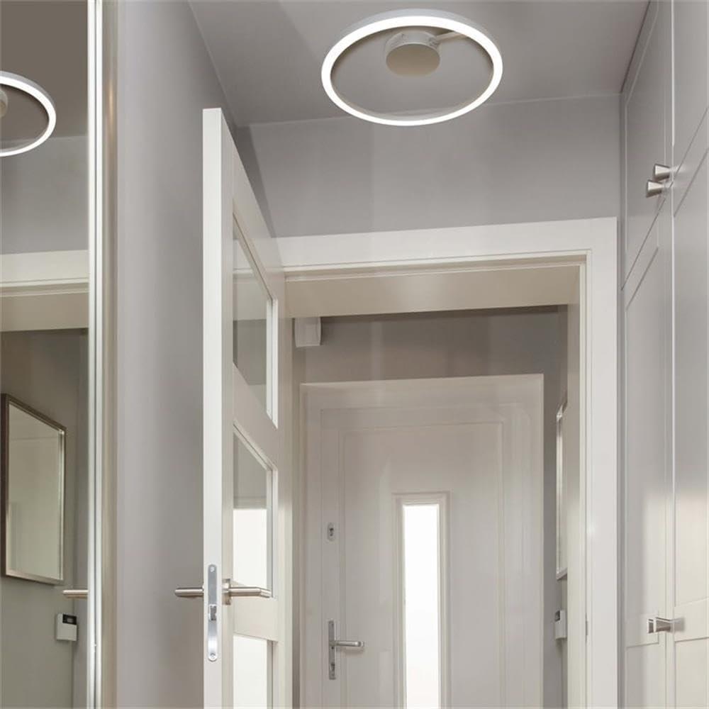 Zuben 20-in Integrated LED Modern Circular ETL Certified Semi Flush Ceiling Light