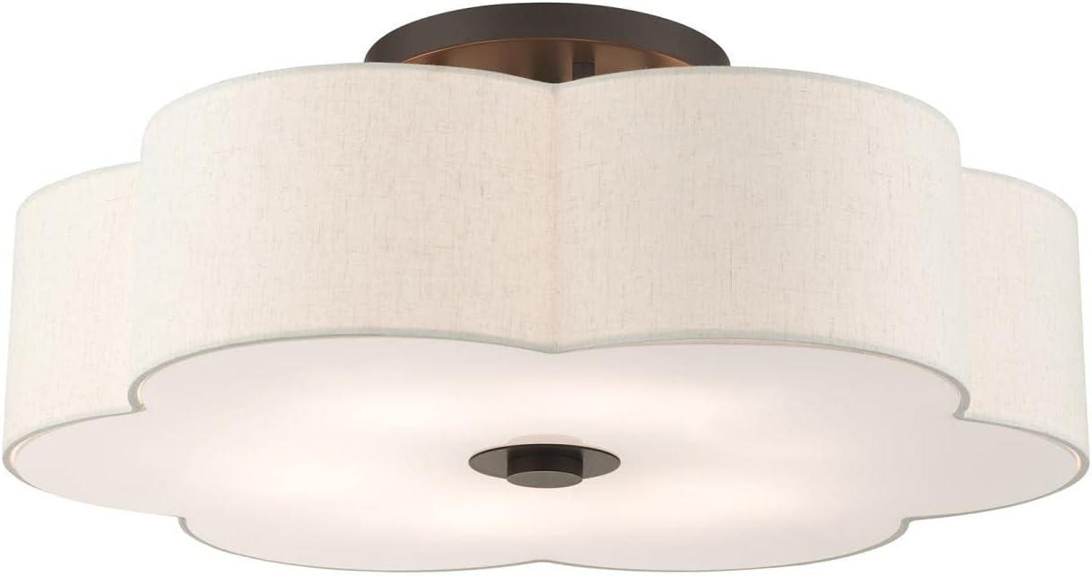 Livex Lighting Solstice 6 - Light Semi-Flush Mount in  English Bronze