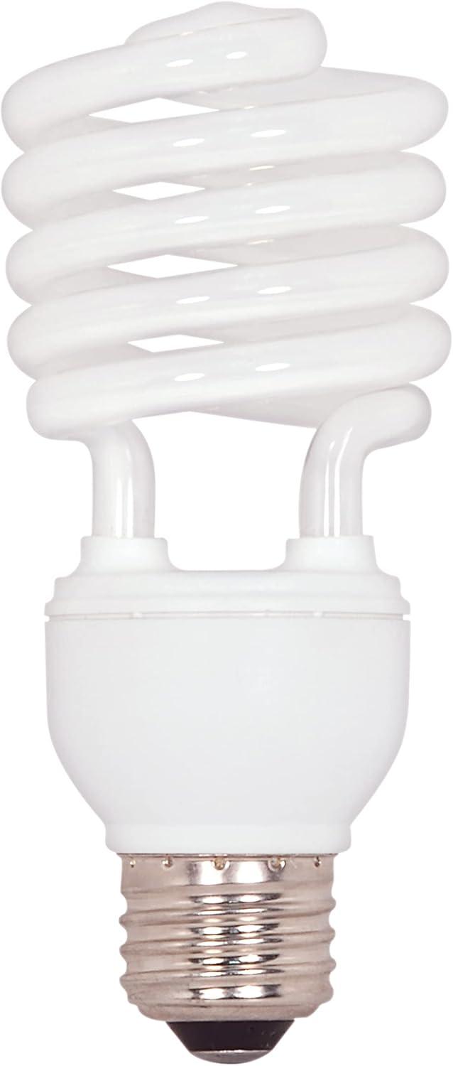 White Frosted T2 Mini Spiral Fluorescent Bulb, 23-Watt