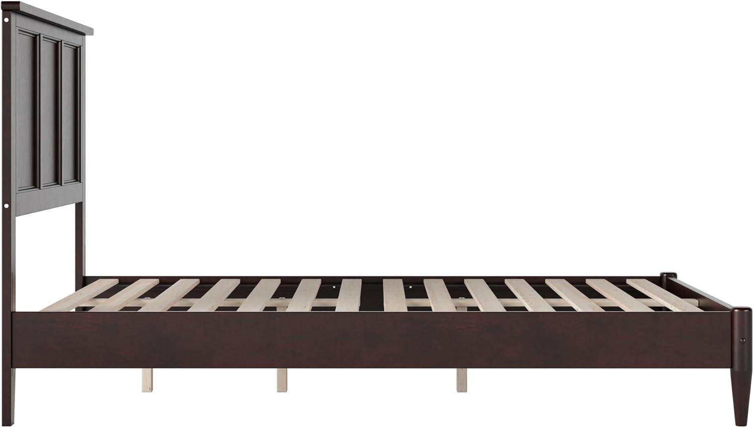 AFI Charlotte Full Solid Wood Low Profile Platform Bed, Espresso