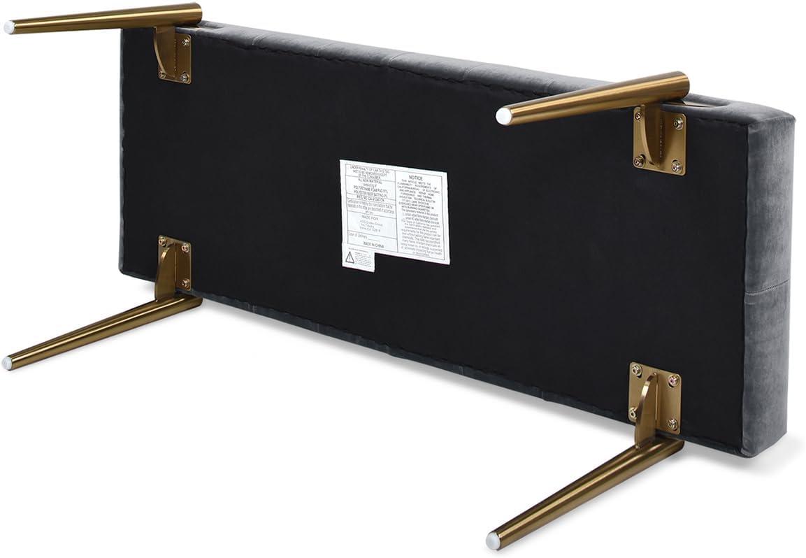 Velvet Upholstered Bench