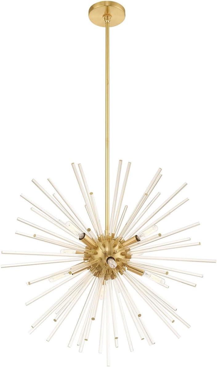 Livex Lighting Utopia 8 - Light Chandelier in Satin Brass