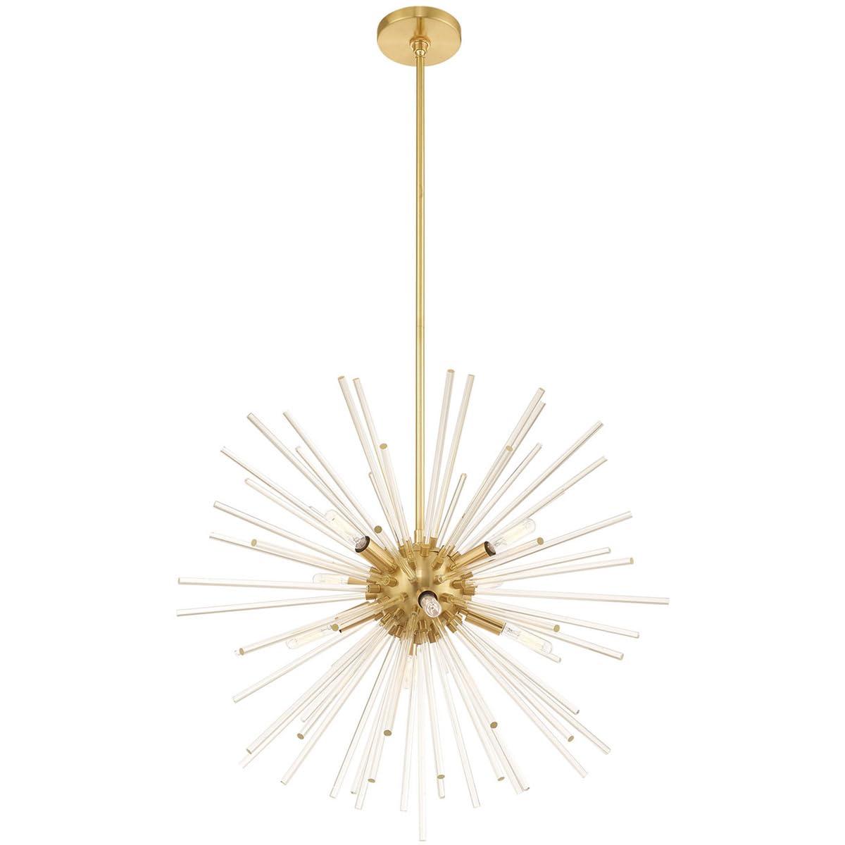 Livex Lighting Utopia 8 - Light Chandelier in  Satin Brass