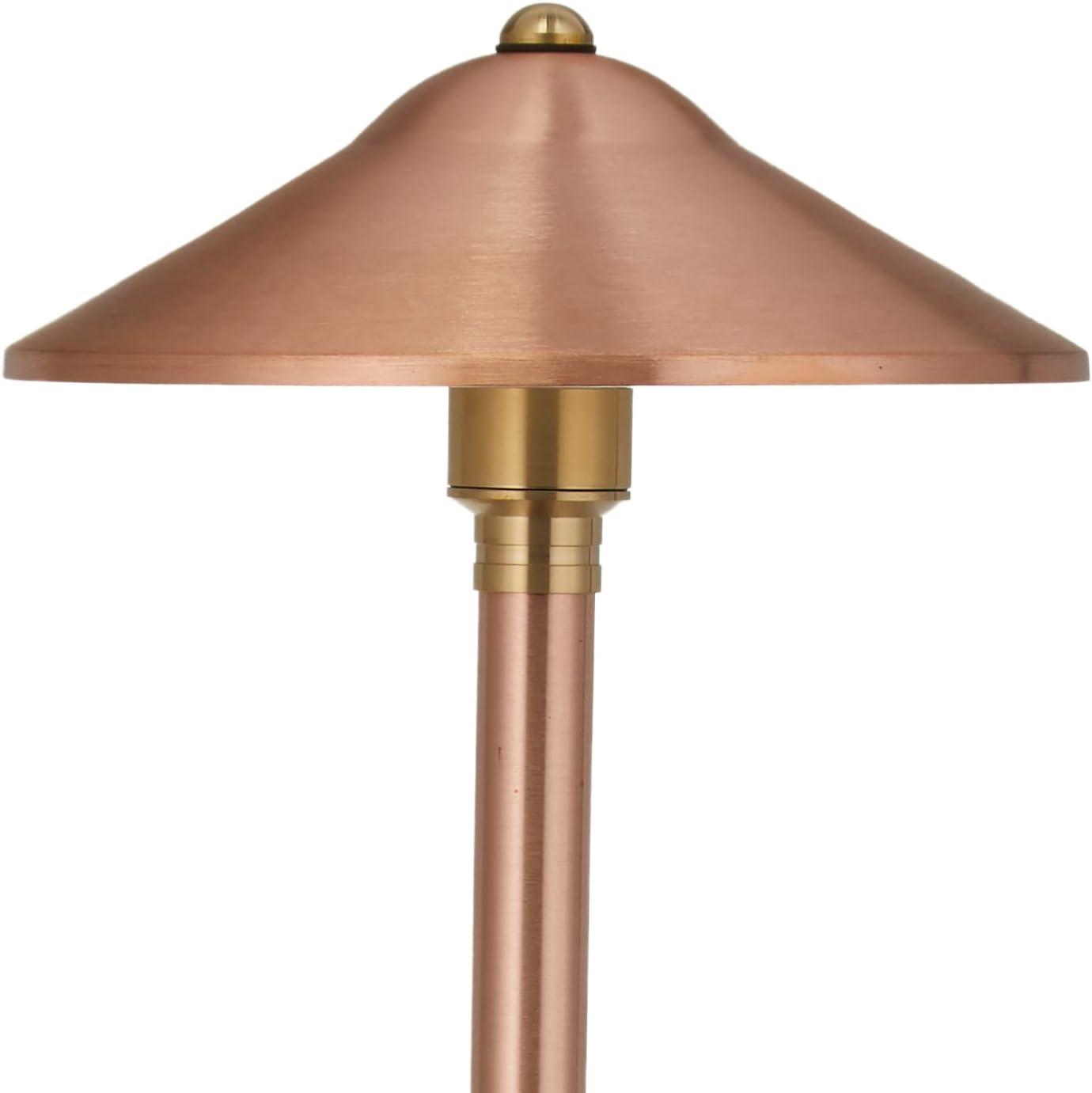 Copper 25" LED Pathway Light with 9" Shade