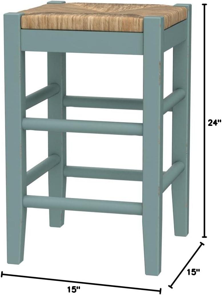 Broddrick Counter Stool with Solid Wood Frame (Set of 2)