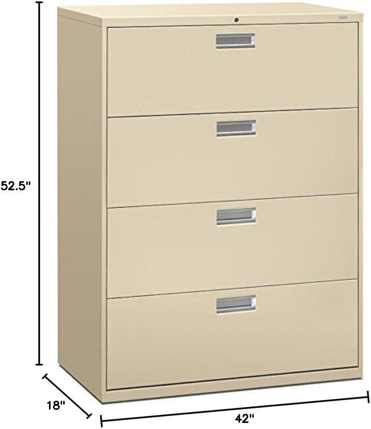 HON 600 Series 4-Drawer Lateral Filing Cabinet