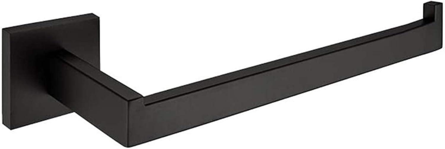 Nolimas Matte Black Bath Towel Bar Single Bars Towel Ring Classic Wall Mounted SUS304 Stainless Steel Bathroom Towel Rack Toilet Kitchen Towel Shelf Single Layer