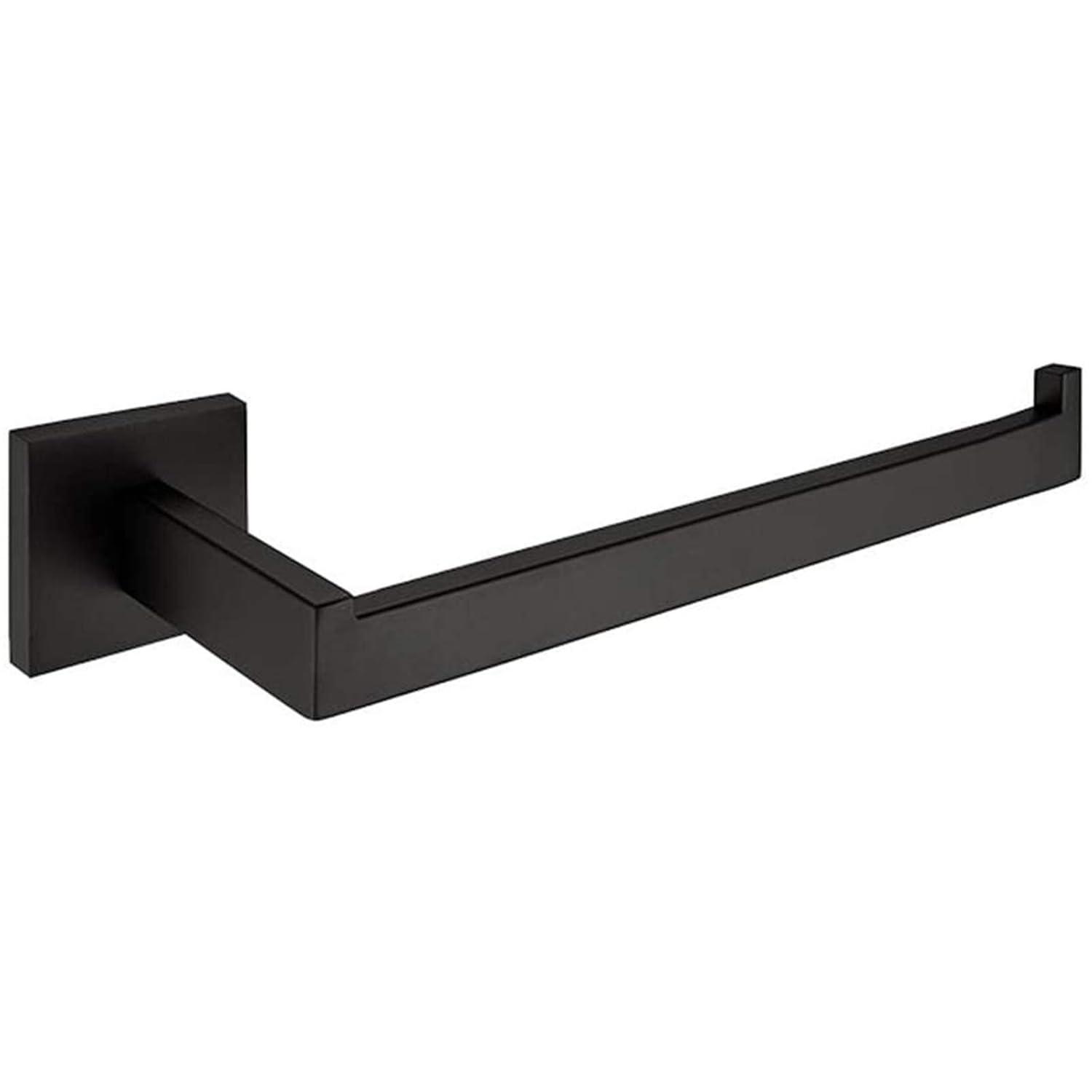 Nolimas Matte Black Bath Towel Bar Single Bars Towel Ring Classic Wall Mounted SUS304 Stainless Steel Bathroom Towel Rack Toilet Kitchen Towel Shelf Single Layer