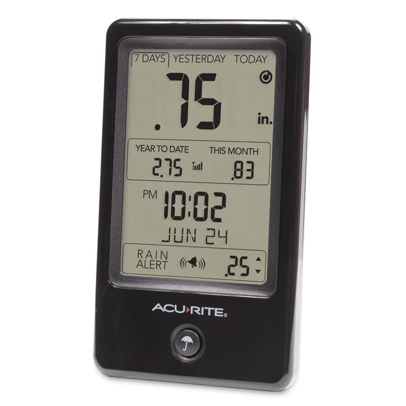 AcuRite AcuRite Wireless Self-Emptying Rain Gauge with Indoor Digital Display (02446)