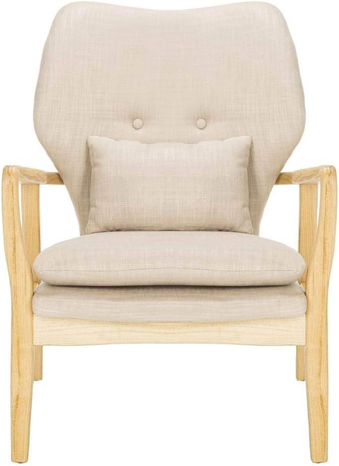 Tarly Accent Chair - Beige/Natural - Safavieh.