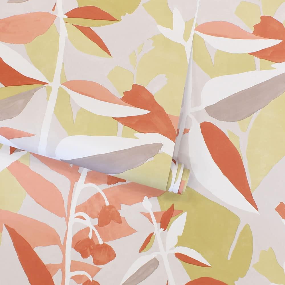 Tempaper & Co. Petite Garden Party Removable Peel and Stick Wallpaper, Pink Punch Petite, 28 sq ft: Vinyl Adhesive Floral Decor