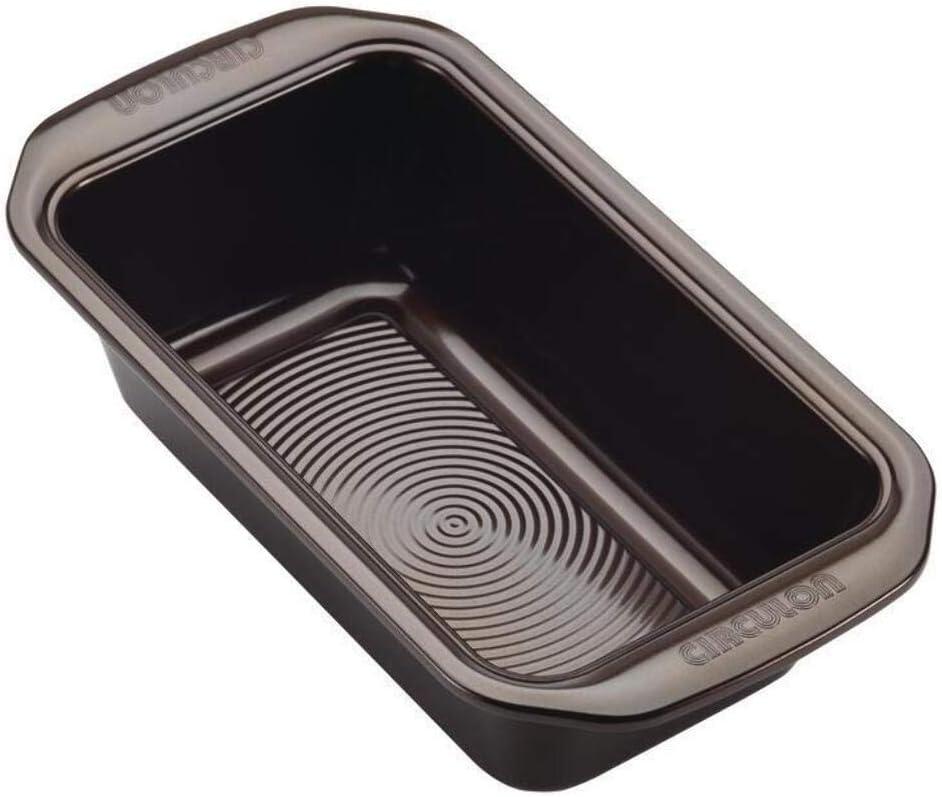 Circulon 9"x5" Loaf Pan Chocolate: Nonstick Rectangle Aluminum Baking Dish, Oven-Safe, Dishwasher-Safe