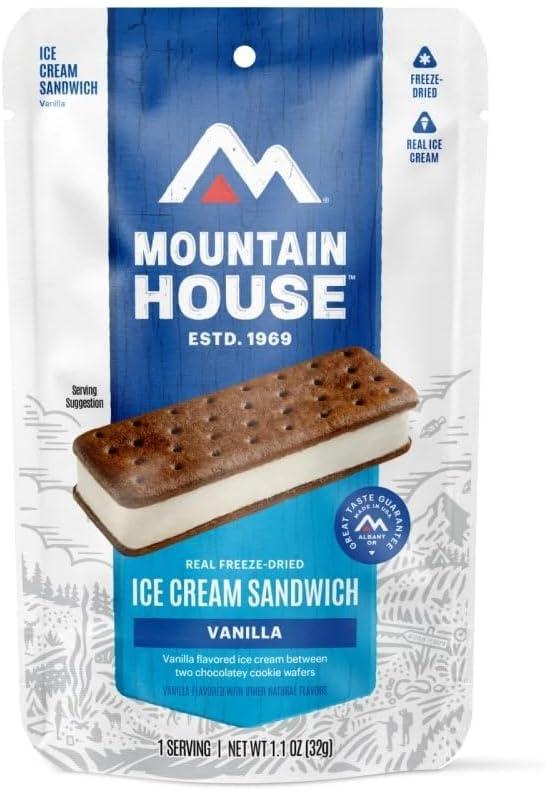 Vanilla Ice Cream Sandwich with Chocolate Cookie Wafers, Low Fat, Low Sodium