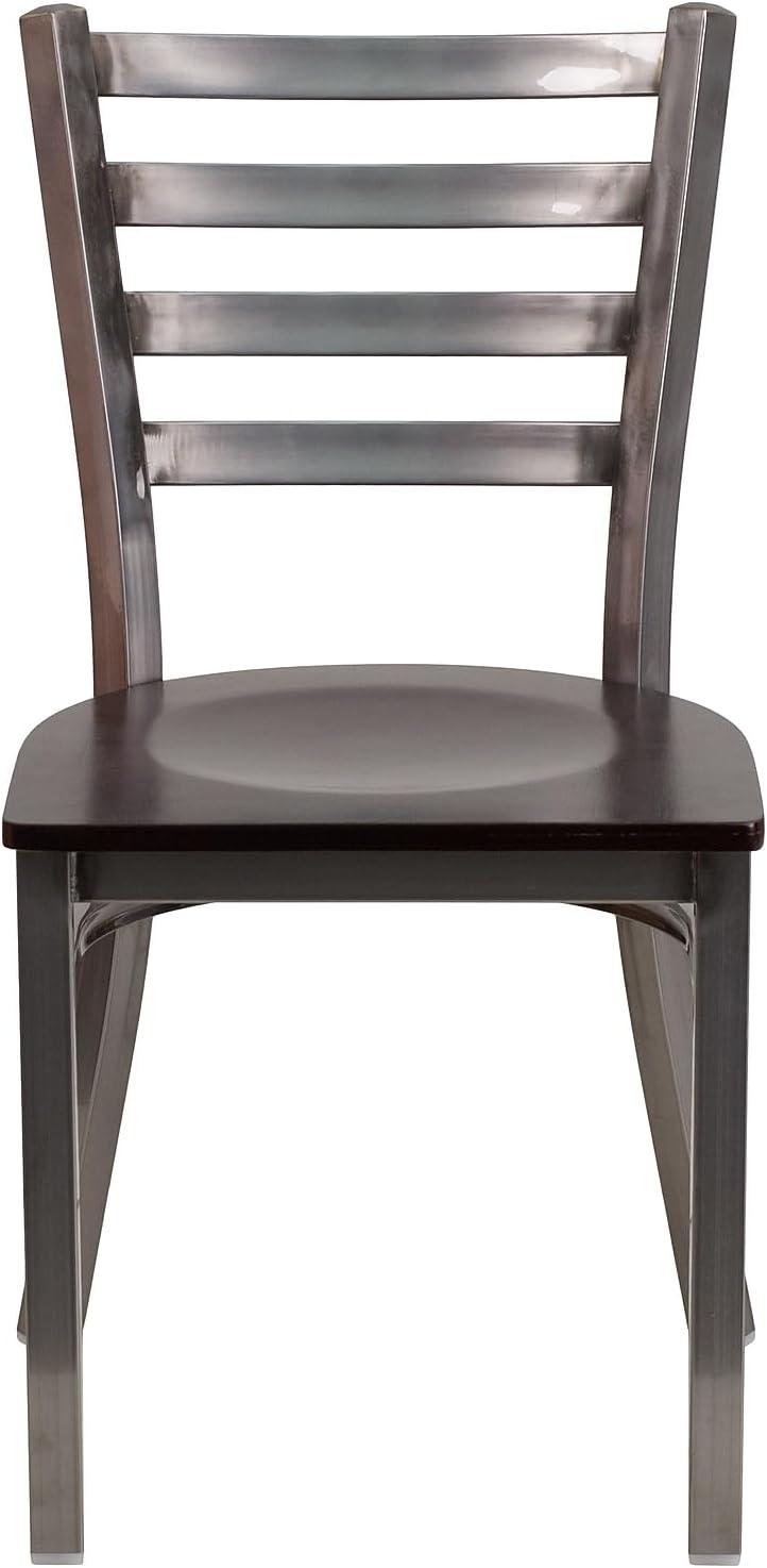 Flash Furniture Kendall Clear Coated Ladder Back Metal Restaurant Chair