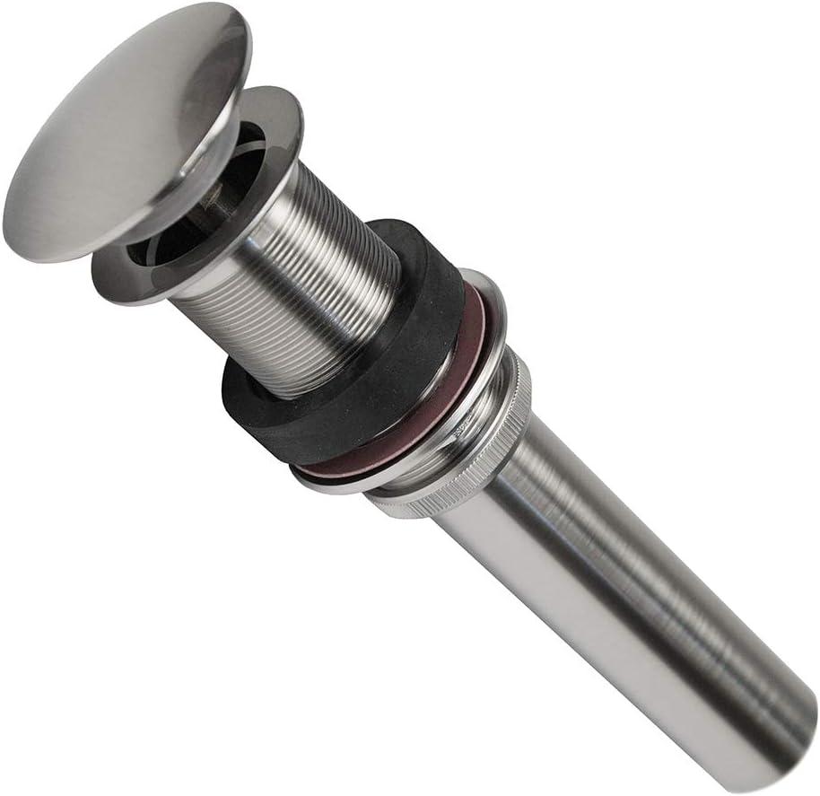 Premier Copper Products D-208BN 1.5" Non-Overflow Pop-up Bathroom Sink Drain - Brushed Nickel