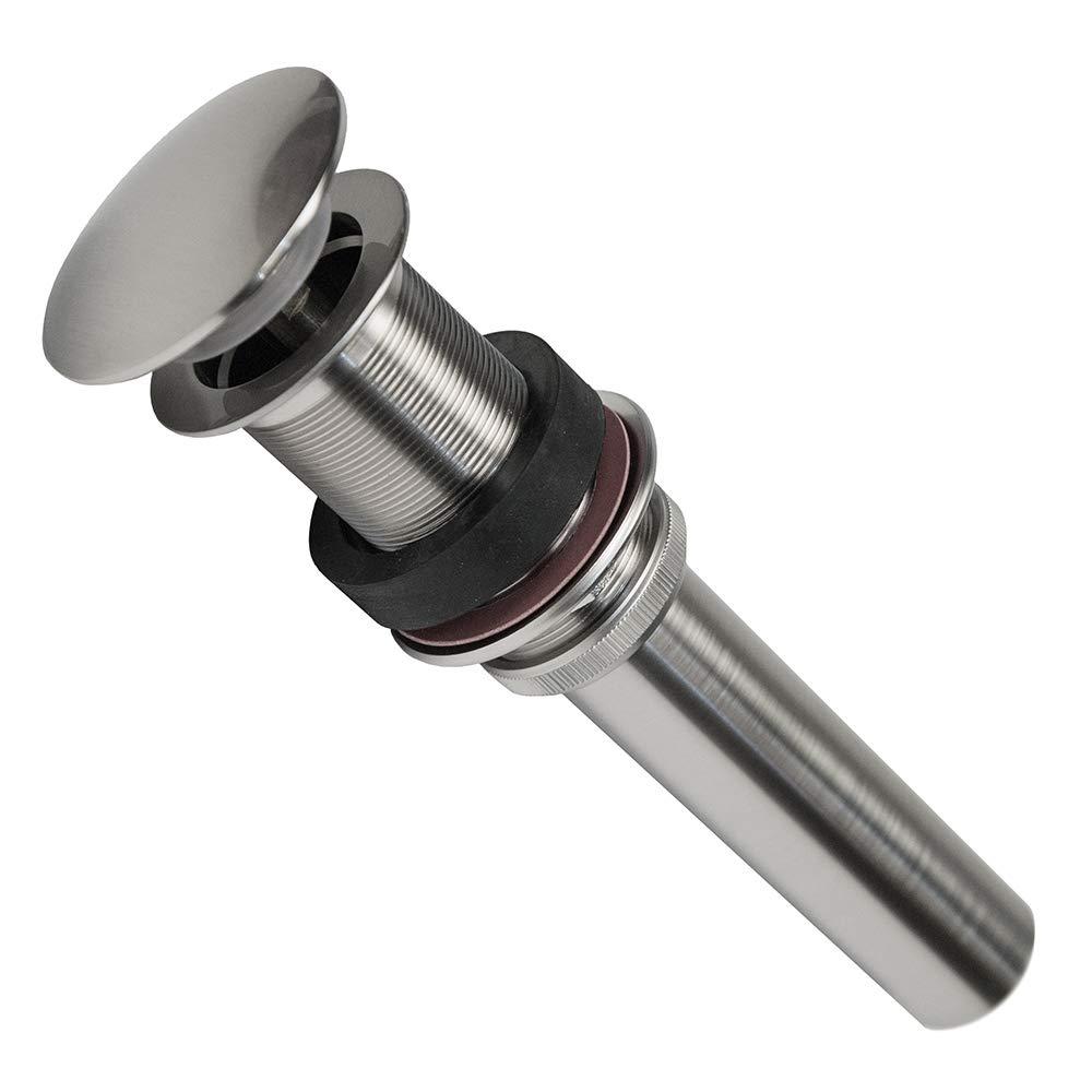 Premier Copper Products D-208BN 1.5" Non-Overflow Pop-up Bathroom Sink Drain - Brushed Nickel