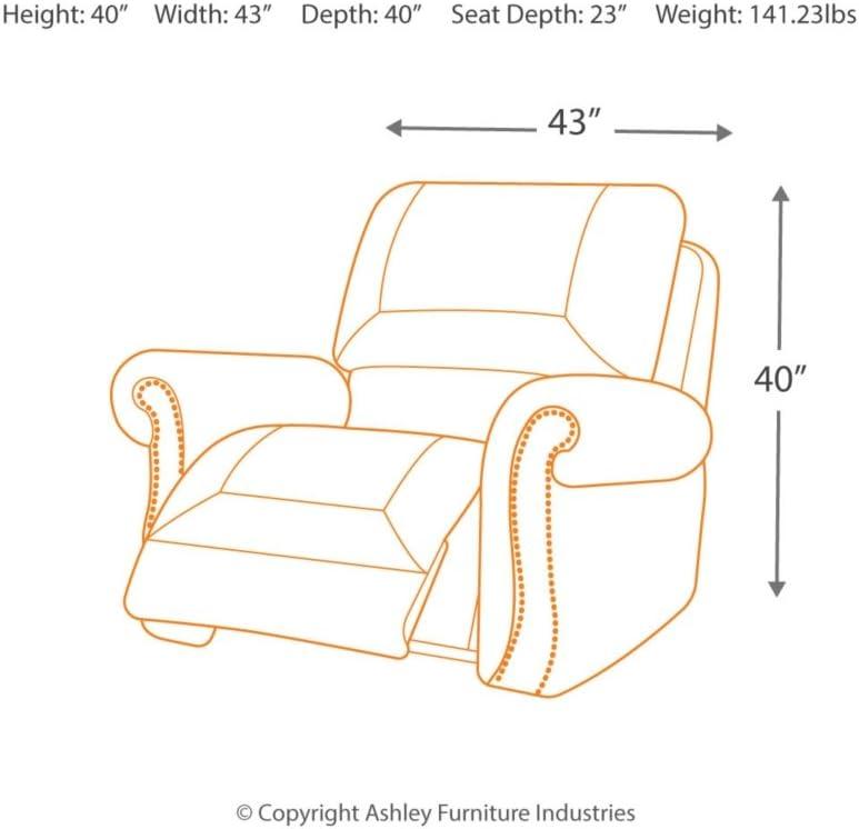 Larkinhurst Rocker Power Recliner Earth: Oversized Chair, Gentle Motion - Signature Design by Ashley