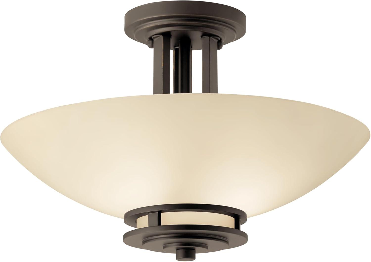 Hendrik Glass Semi Flush Mount