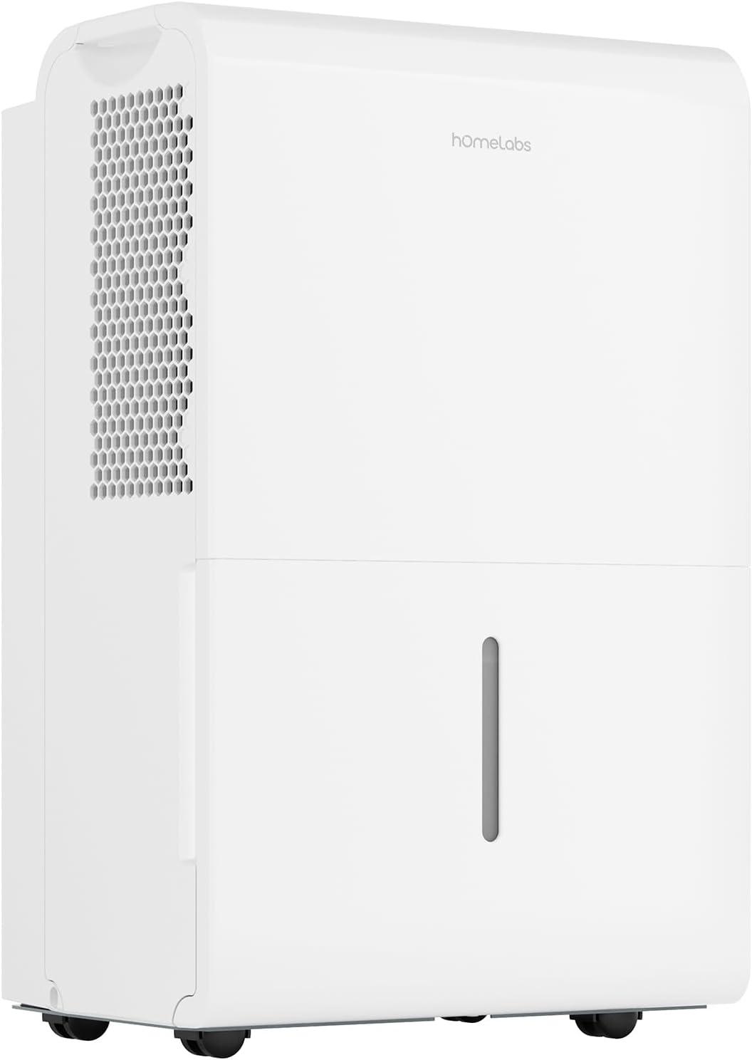 hOmeLabs hOmeLabs 50 Pint Wi-Fi Dehumidifier for up to 7,000 Sq Ft Rooms (MAX 120 Pint at 95°F, 90% RH) – Powerful Humidity Control for Large Rooms and Basements