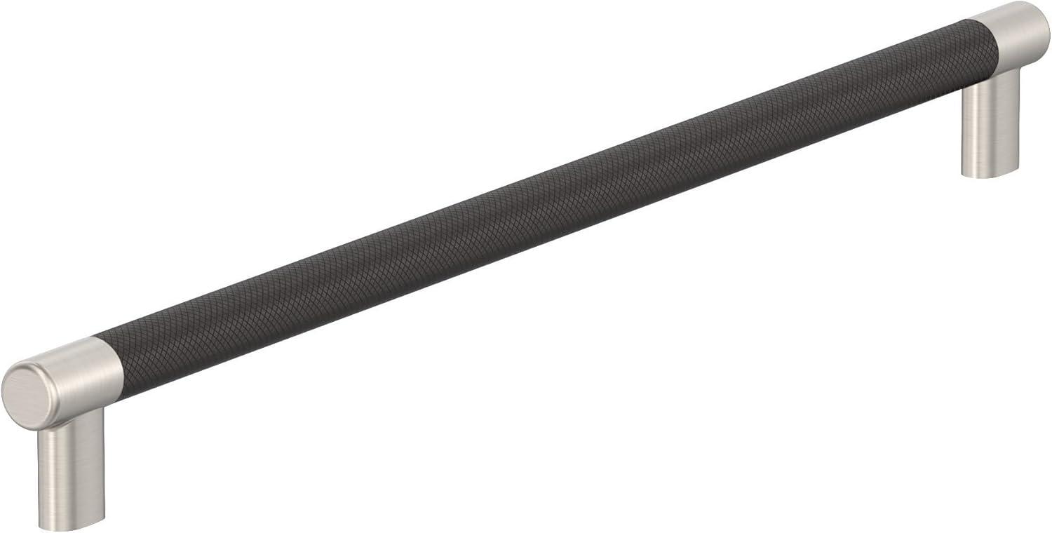 Amerock Esquire 18 inch (457mm) Center-to-Center Satin Nickel/Oil-Rubbed Bronze Appliance Pull