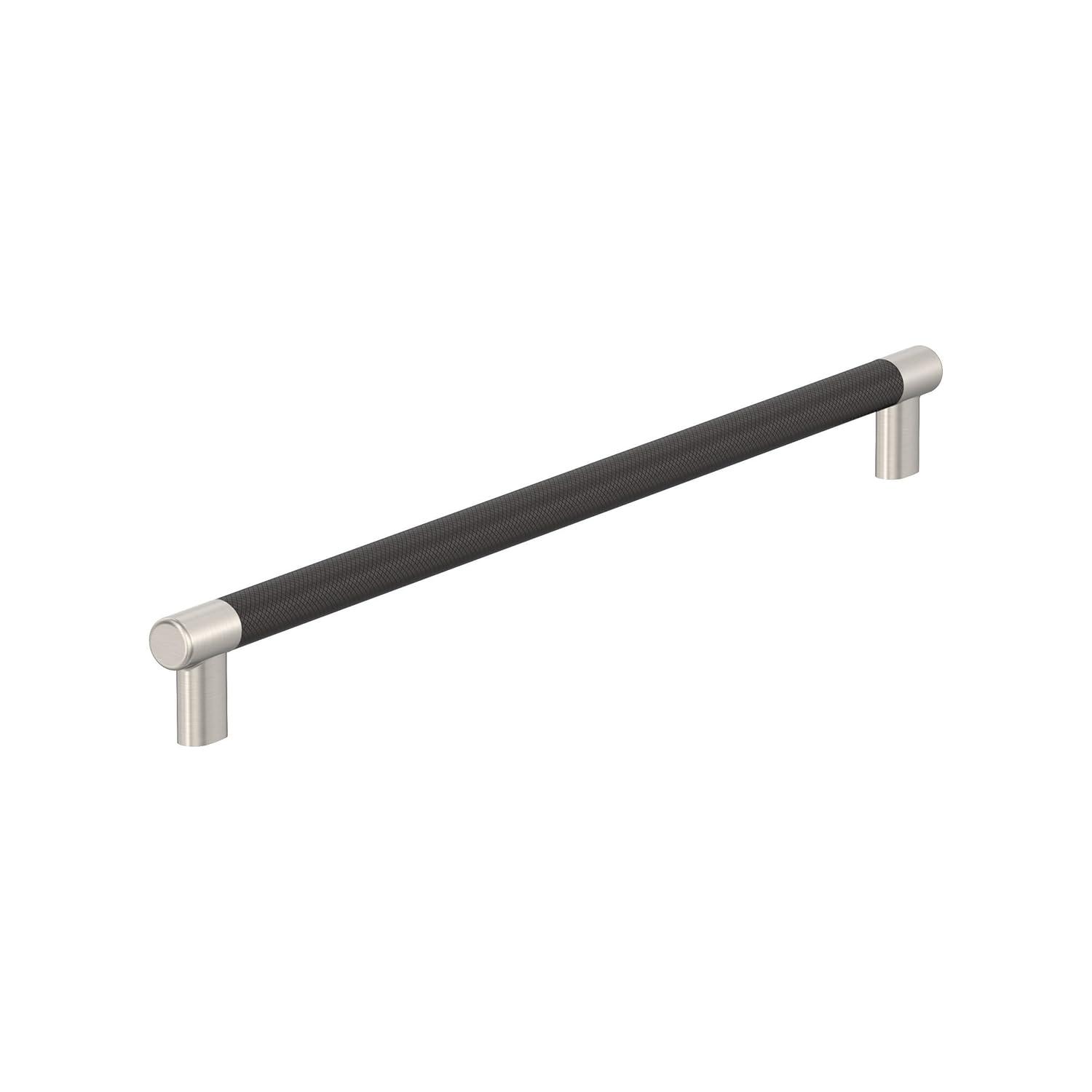 Amerock Esquire 18 inch (457mm) Center-to-Center Satin Nickel/Oil-Rubbed Bronze Appliance Pull