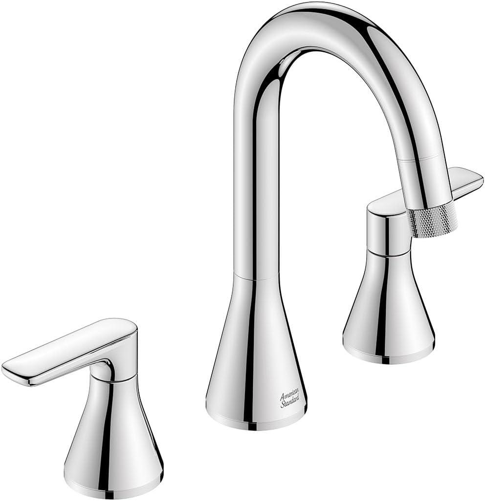 Widespread 2-handle Bathroom Faucet with Drain Assembly