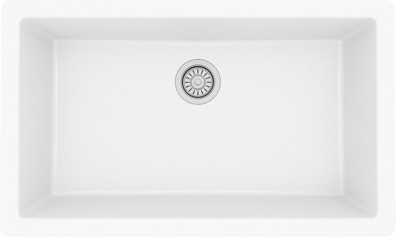 Karran Quartz 32-1/4'' X 19-1/4'' Large Single Bowl Undermount Kitchen Sink