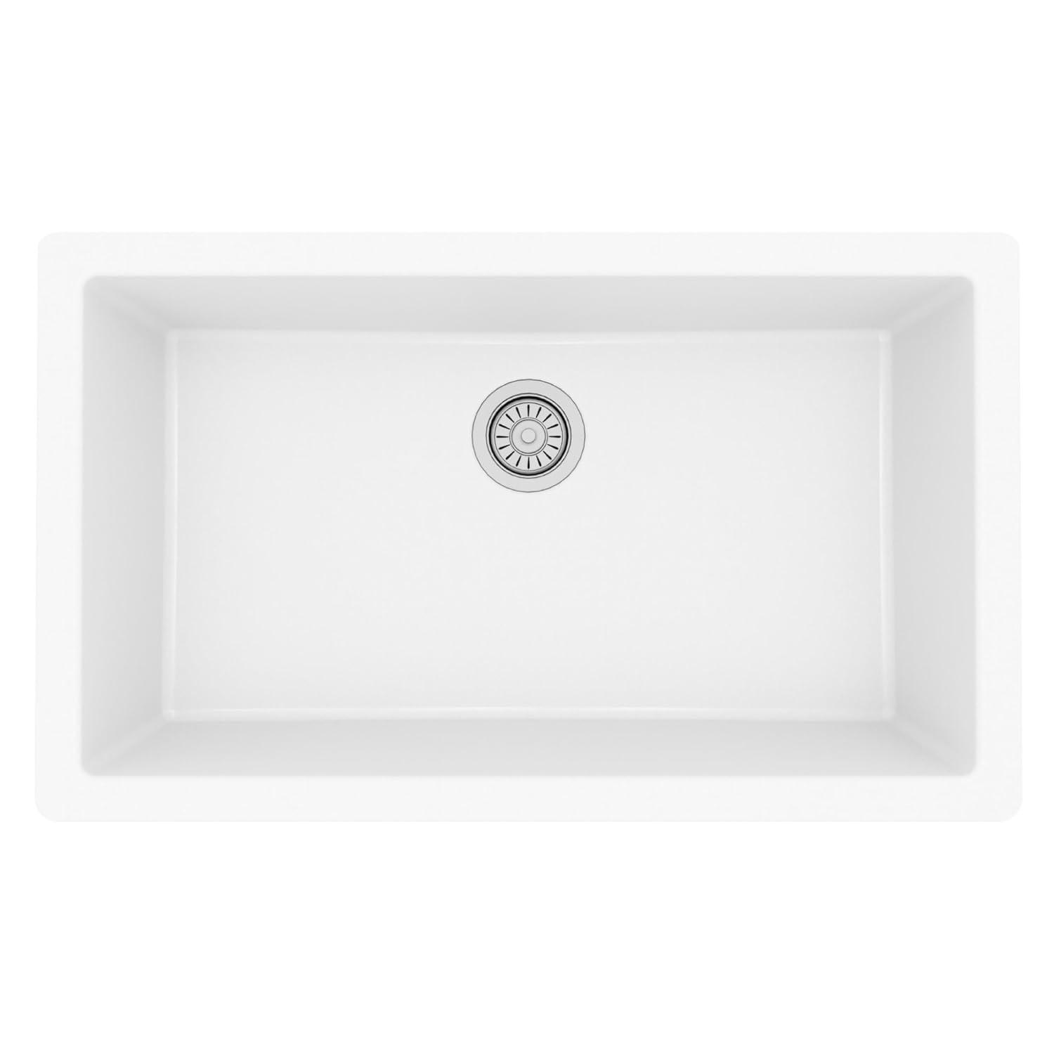 Karran Quartz 32-1/4'' X 19-1/4'' Large Single Bowl Undermount Kitchen Sink