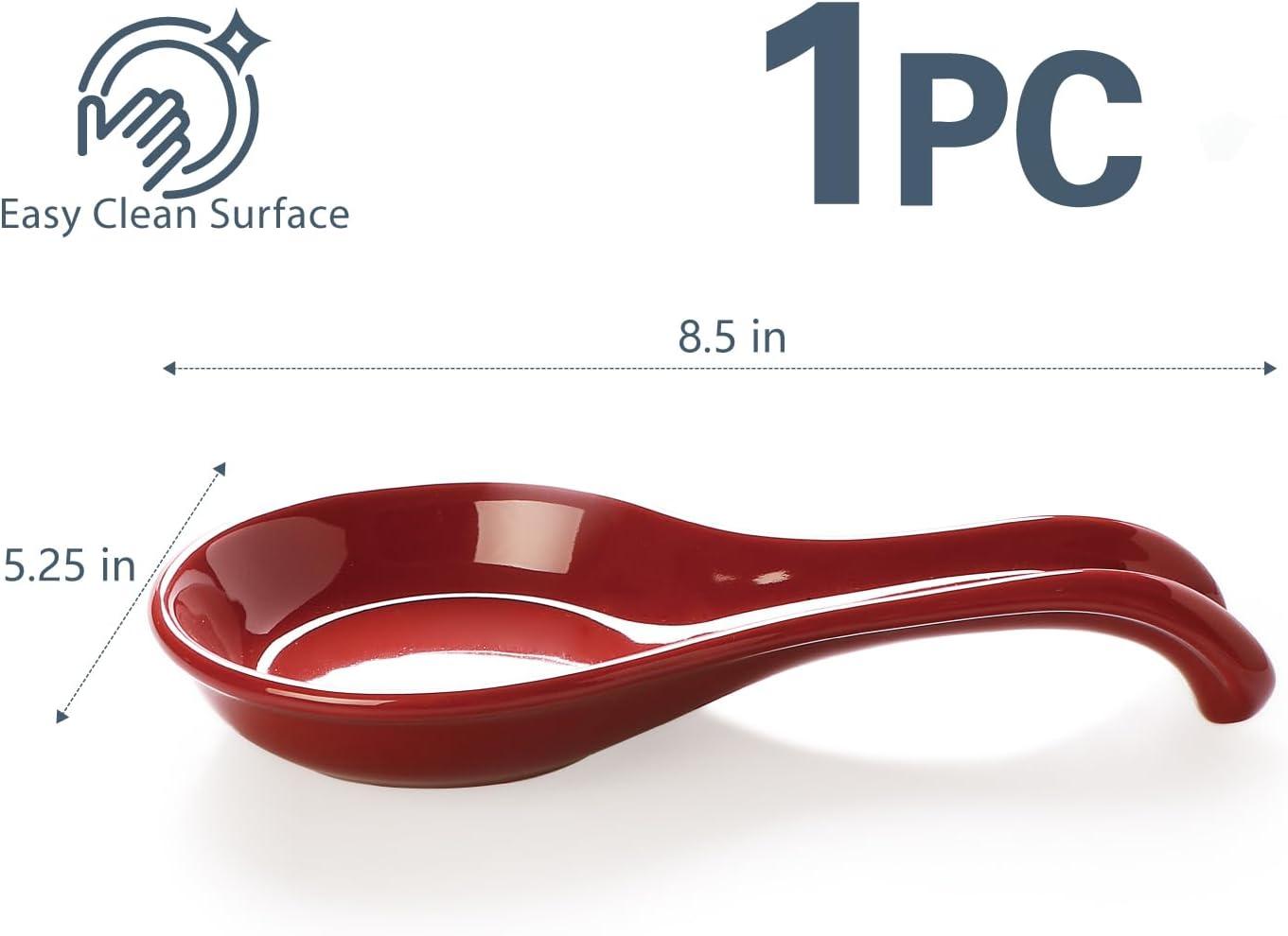 Red Barrel Studio® Newmont Ceramic / Porcelain Oval Spoon Rest