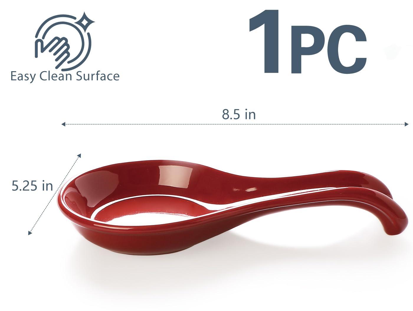 Red Barrel Studio® Newmont Ceramic / Porcelain Oval Spoon Rest