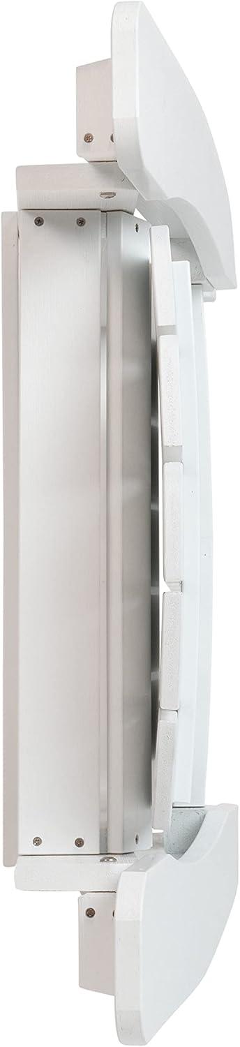 Flash Furniture Charlestown All-Weather Poly Resin Indoor/Outdoor Folding Adirondack Chair in White