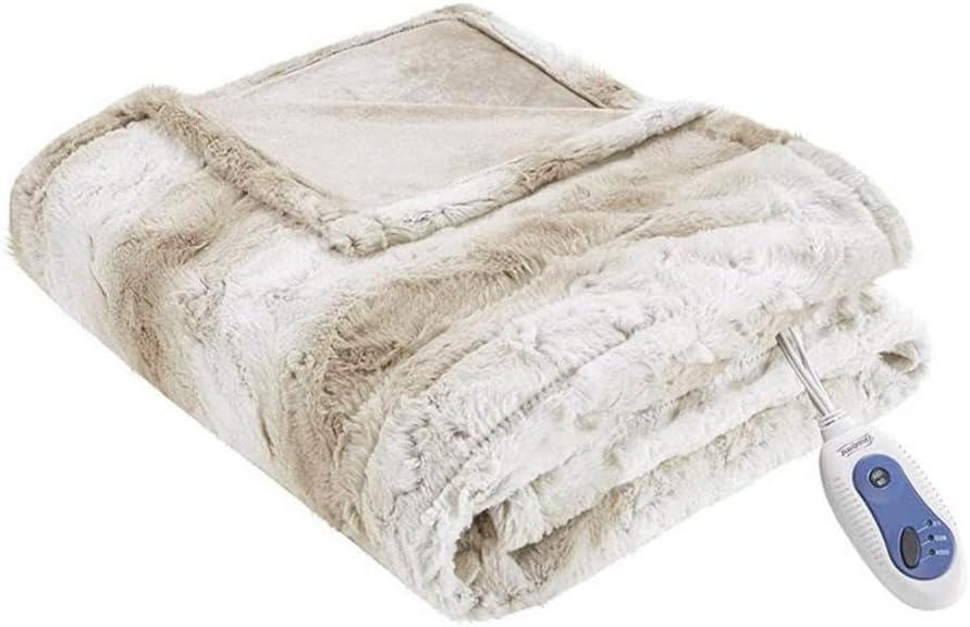 Beautyrest Beautyrest Zuri Oversized Heated Faux Fur Throw