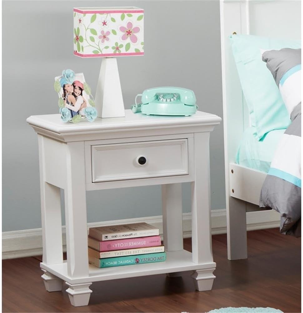 Baby Cache Glendale 1 Drawer Solid Wood Nightstand