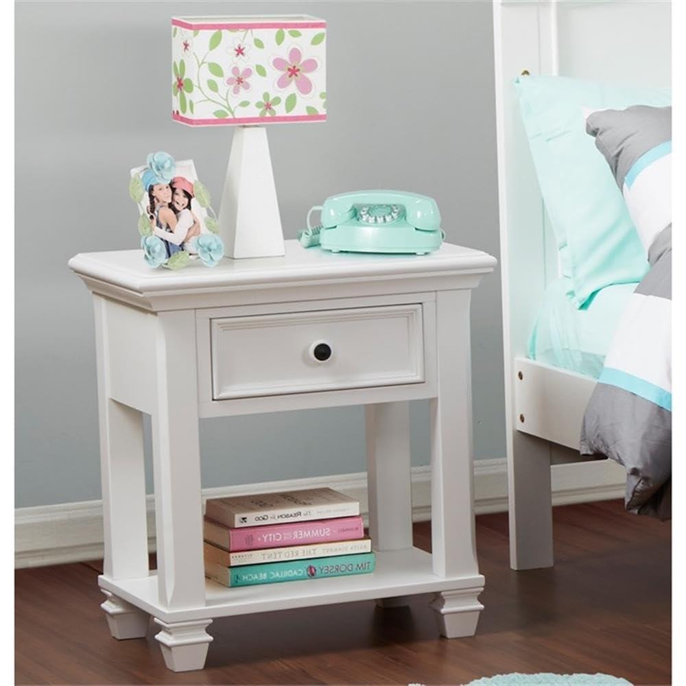Baby Cache Glendale 1 Drawer Solid Wood Nightstand