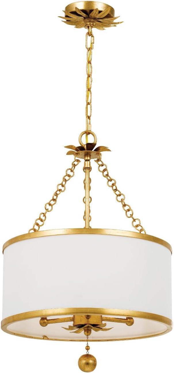 Crystorama Lighting Broche 3 - Light Chandelier in  Antique Gold