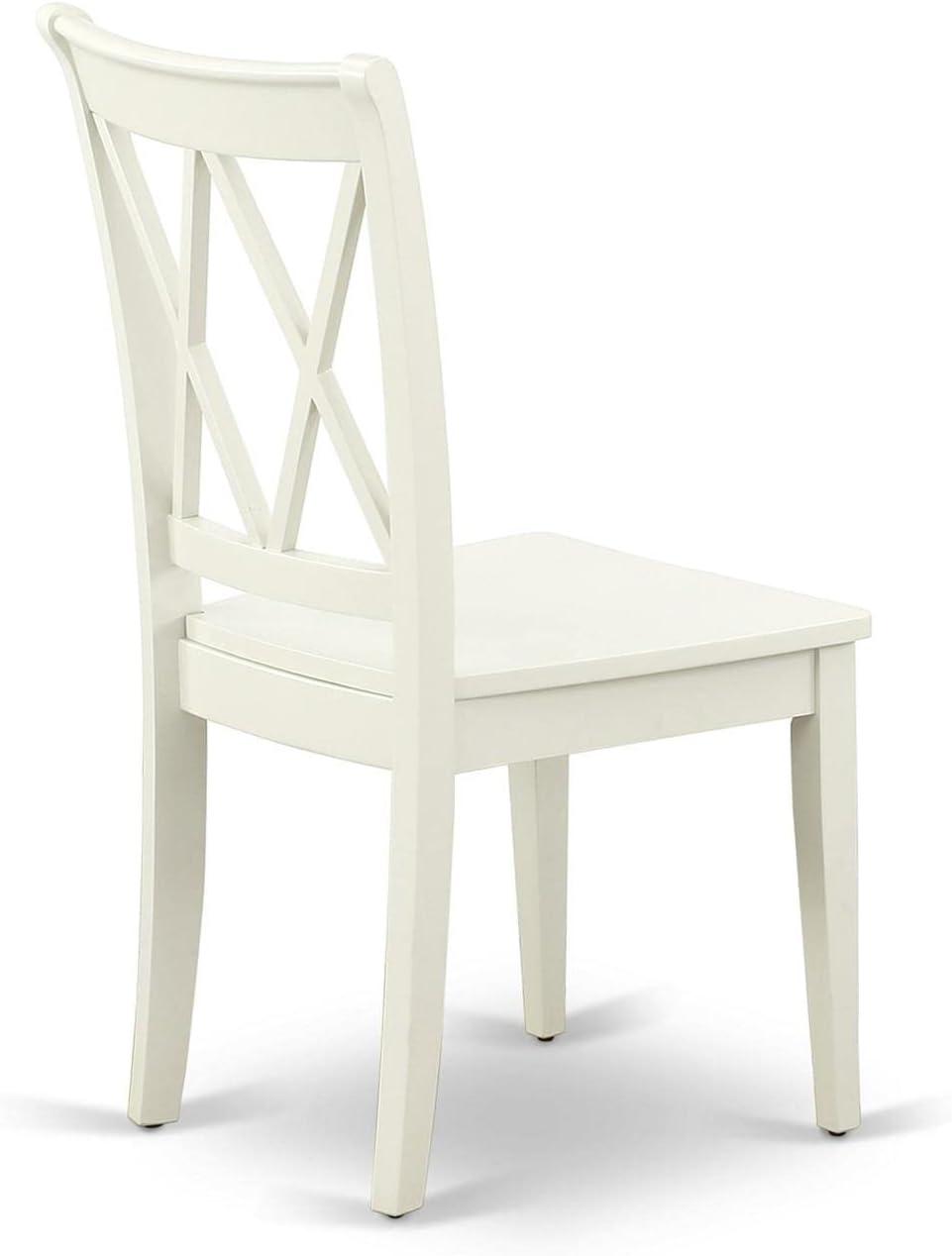 HomeStock Lakefront Luxury Clarksville Double X-Back Chairs In Linen White Finish